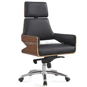 Роскошный офисный стул из натуральной кожи с руководителем, изготовленный Foshan Haiyue Furniture
