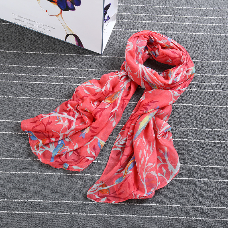 Весенне-летний шарф из полиэстера с цифровой печатью