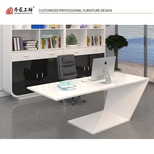 Neueste MDF Massivholz Mode Modern Boss Single Simple Table Office Desk