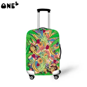 ONE2 design cute monkey pattern wholesale luggage cover for boys suitcase