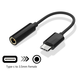 Konverter Earphone 3.5Mm AUX Kabel Audio Jack, Konverter Headphone Headset Colokan Konversi USB 3.1 USB-C Tipe-c Pria Tipe C Ke 3.5