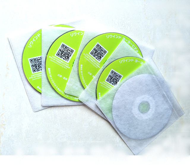 Installations Software VCD Compact Disc Replication Services with Full Color Printing in Non-woven Sleeve