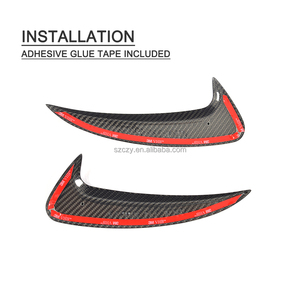 Canard Bumper Belakang Serat Karbon E-Class (C238) Coupe untuk Mercedes-Benz E200 E400 E500 Coupe 2-Pintu 17-18 - Product Image 4