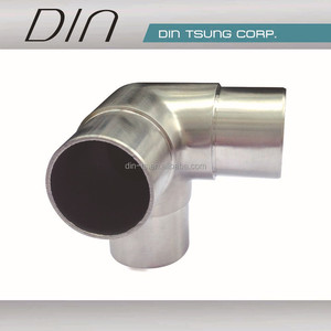 3 way pipe connector handrail connector stainless steel elbow fitting 180 degree flush tee - Product Image 5