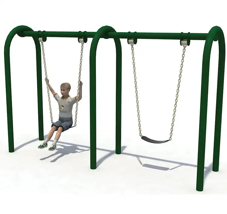 Açık oyun parkı çocuklar egzersiz tesisi Metal salıncak Fitness ekipmanları seti