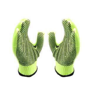 Guantes de trabajo antideslizantes de un solo lado, de PVC, punteados, tejidos a mano - Product Image 5