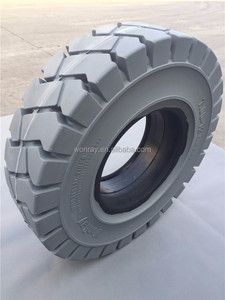 ट्रक टायर नॉन-मार्किंग ठोस फोर्कलिफ्ट टायर 225/75-10 23x9-10 आकार - Product Image 2