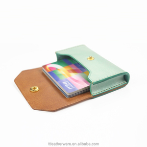 Flip Style Genuine Leather Business Name Card Wallet Hold 30 Cards - Product Image 4