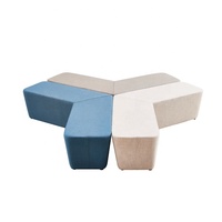 Goutte d'eau Forme Tabouret Tissu Pouf, Pouf En Tissu Tabouret