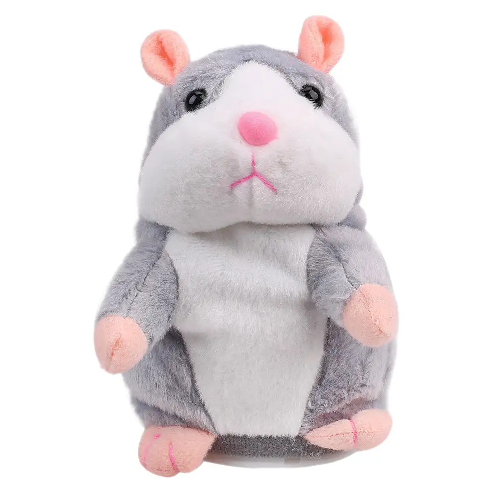 Voice Recording Talking Hamster Repeat Plush Toy For Kids