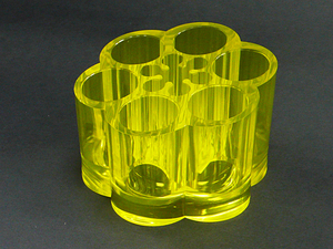 Vitrine acrylique de rouge à lèvres rouge à 6 voies en forme de fleur - Product Image 2