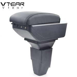 Vtear Accoudoir Intérieur Accessoires de Voiture ABS pour <span class=keywords><strong>PEUGEOT</strong></span> 206 <span class=keywords><strong>207</strong></span> Accoudoir USB Chargement Augmenter Central Store Content Storage Box - Product Image 4