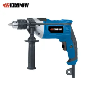 KINPOW 750W/900W Furadeira de impacto furadeira elétrica com Alu. Caixa de engrenagens