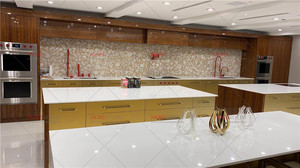 Tavolo da Pranzo Rotondo in Cristallo Bianco con Sedie, Arredamento <span class=keywords><strong>per</strong></span> Sala da Pranzo in Pietra Semi-Preziosa - Product Image 5