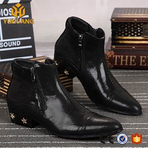 <span class=keywords><strong>Stivali</strong></span> a Punta di Tendenza Britannica con Decorazioni in Strass, <span class=keywords><strong>Stivali</strong></span> da Uomo in Pelle di Buona Marca - Product Image 4