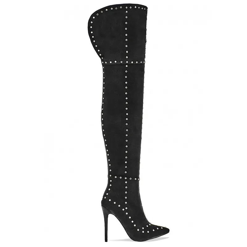 New design sexy ladies shoes over the knee boots suede fashion women sexy long boots