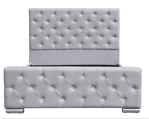Meubles <span class=keywords><strong>de</strong></span> chambre à coucher <span class=keywords><strong>de</strong></span> style moderne, <span class=keywords><strong>lit</strong></span> <span class=keywords><strong>en</strong></span> bois avec boutons <span class=keywords><strong>en</strong></span> cristal - Product Image 2