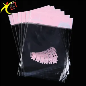 China Factory Manufacture Hanging Header Custom Logo Printed Opp Plastic Bag