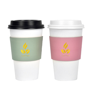 ขายส่งผนังคู่ถ้วยกาแฟพร้อมฝาปิดพลาสติกทิ้งเครื่องดื่มร้อน <span class=keywords><strong>Take</strong></span> Away ถ้วยที่กำหนดเองพิมพ์ - Product Image 4