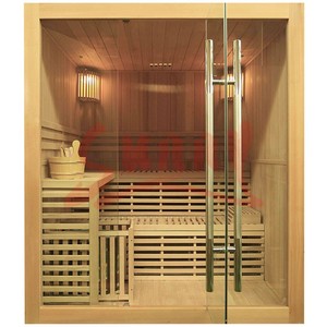 SS-TSC1303 tradicional <span class=keywords><strong>sauna</strong></span> de lujo de madera con puerta de <span class=keywords><strong>cristal</strong></span> de madera maciza - Product Image 1