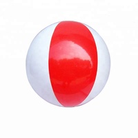 बहुरंगी गर्मियों में आउटडोर उपकरण पीवीसी विशाल inflatable समुद्र तट गेंद