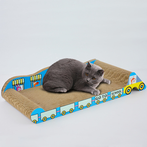 Büyük arka kanepe kanepe salonu oluklu karton kedi Scratchers için kedi Clawing uyku oynarken kurulu aşağı yatıyordu IC-0025-60 - Product Image 3