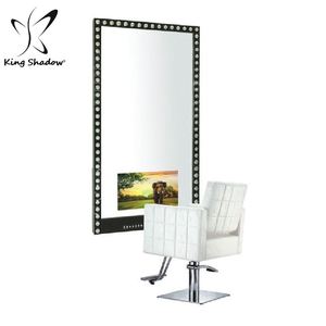 King shadow-Espejos de peluquería, estación de barbería con TV - Product Image 5