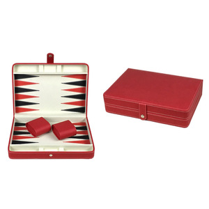 Commercio all'ingrosso di alta qualità in pelle personalizzata <span class=keywords><strong>Backgammon</strong></span> <span class=keywords><strong>gioco</strong></span> da tavolo Set per <span class=keywords><strong>gioco</strong></span> all'aperto e al coperto con un amico o la famiglia - Product Image 1