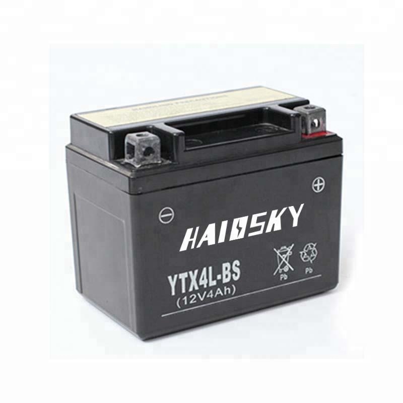 Haissky YTX4L-BS12v 4ah сухозарядный Аккумулятор для мотоциклов SUZUKI DR650