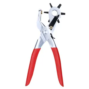 NEW Hole Punching Machine 9'' Punch Plier Round Hole Perforator Tool Make Hole Puncher for Watchband Cards Leather Belt