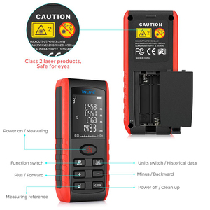 Medidor de Distancia Láser con Función Bluetooth, Cinta Métrica Láser de 80 m - Product Image 4