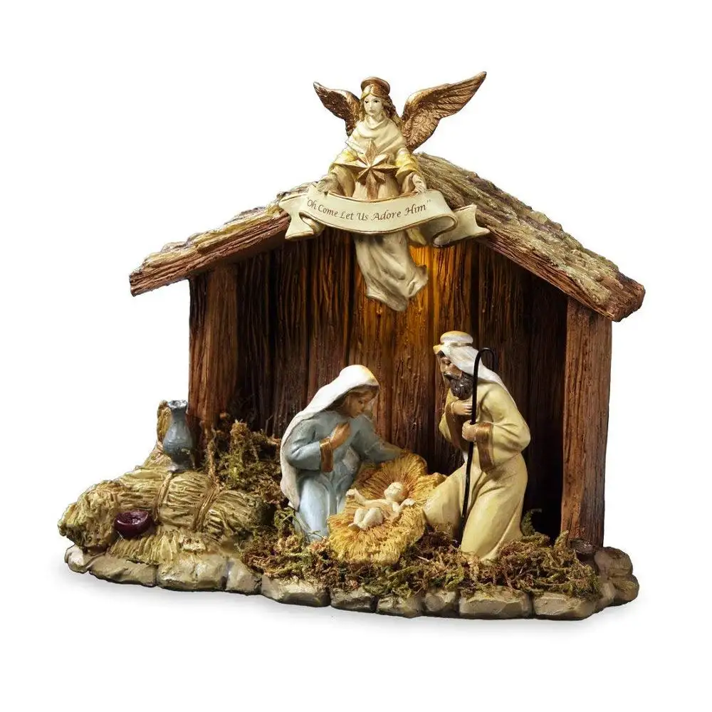 Polyresin natività set Natività Stabile con la Sacra Famiglia Figurine