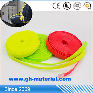 6インチ2mm厚反射ナイロンウェビングストラップストライプパターンコーティング技術ポリエステルナイロン素材PPウェビング - Product Image 2