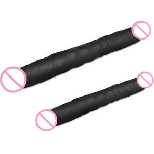 लेस्बियन योनि गुदा प्लग नकली लिंग दोहरे सिर डिल्डो मास्टर के लिए कृत्रिम मुर्गा लंबे डोंग - Product Image 4