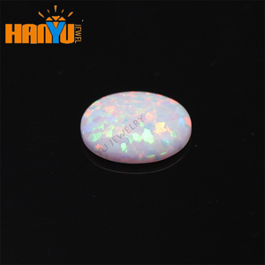 Loose Gemstones White <strong>Fire</strong> Opal <strong>Stone</strong> Synthetic Opal <strong>Gems</strong> - Product Image 4