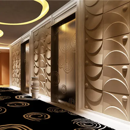 2023 shaped 3d leather wall panel for Interior decoration interior decorative wall covering panels