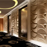 Shaped 3D Leather Wall Panel for Interior Decoration, 2019