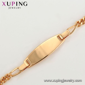 Bracciale 008 xuping campione gratuito bracciale a catena design semplice all'ingrosso per bambino - Product Image 3
