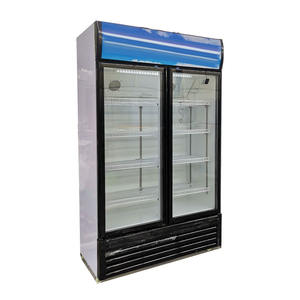 2 portes vitrées 500L affichage commercial congélateur bière réfrigérateur/congélateur - Product Image 6