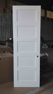 الأبيض اللوحة باب خشبي باب شاكر مع الزجاج من Kangton - Product Image 3