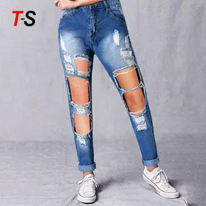 el mejor fabricante de jeans rotos mujer y jeans rotos mujer para mercado de hablantes de spanish en alibaba.com