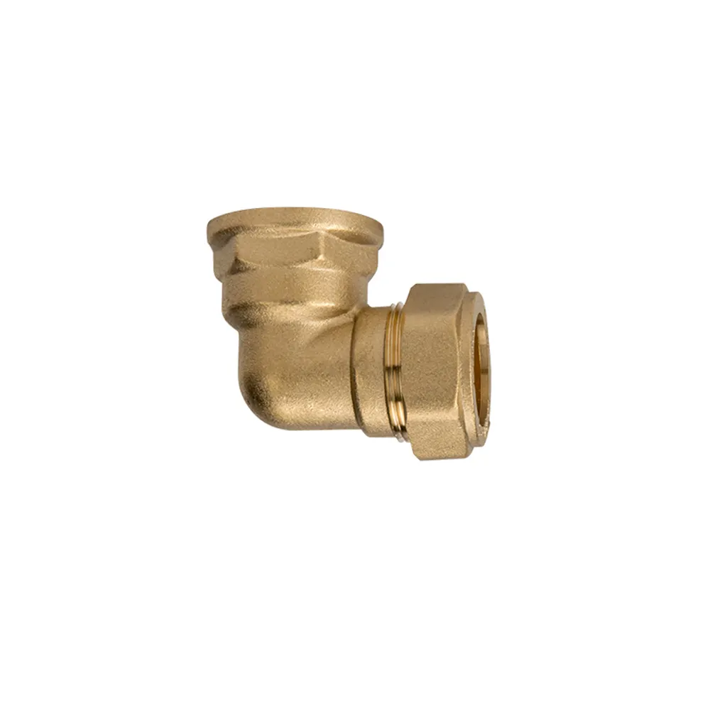 Nhà máy làm chất lượng cao Nữ và Nam đề Brass phụ kiện đường ống 90 bằng brass khuỷu tay HX-8005