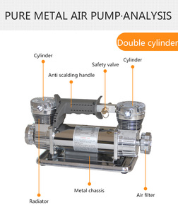Kim loại Xe Sửa chữa lốp xe công cụ điện xách tay DC 12V <span class=keywords><strong>Mini</strong></span> Máy nén khí 12V bơm lốp <span class=keywords><strong>Inflator</strong></span> với đo áp suất - Product Image 5