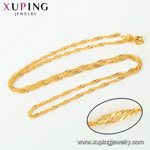 44692 Xuping đồ trang sức 24K vàng Vòng cổ <span class=keywords><strong>Dubai</strong></span>, Quảng Châu bán buôn thời trang Unisex Vòng cổ - Product Image 6