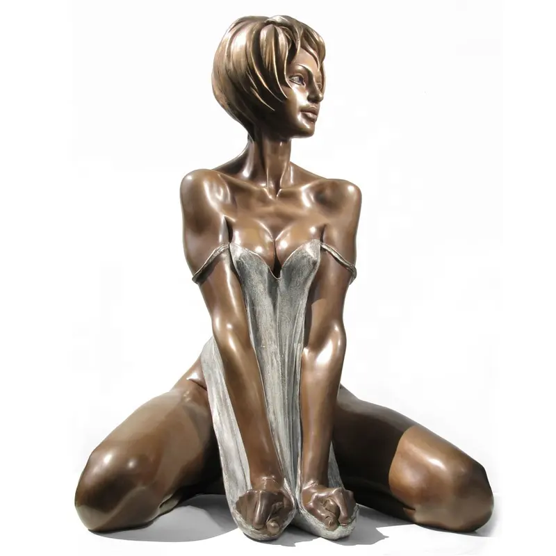 실물 크기 유명한 여성 누드 에로틱 동상