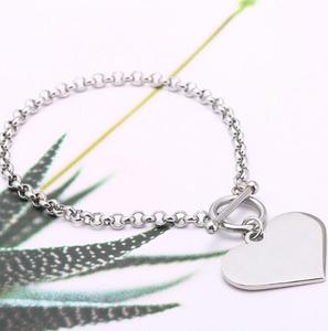 L'éternité Mémoire 316L Coeur En Acier Inoxydable mode bracelet de Charme - Product Image 3