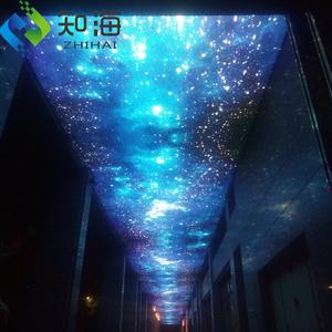 ZHIHAI Lumière étoile personnalisée Décoration 3D <span class=keywords><strong>Luminaire</strong></span> imprimé UV faux textile PVC plafond tendu film membrane plastique pour toit - Product Image 2
