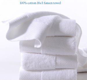 Luxury 5 Star White Hotel Sateen <strong>Bath</strong> <strong>Towel</strong> <strong>Set</strong> - Product Image 3