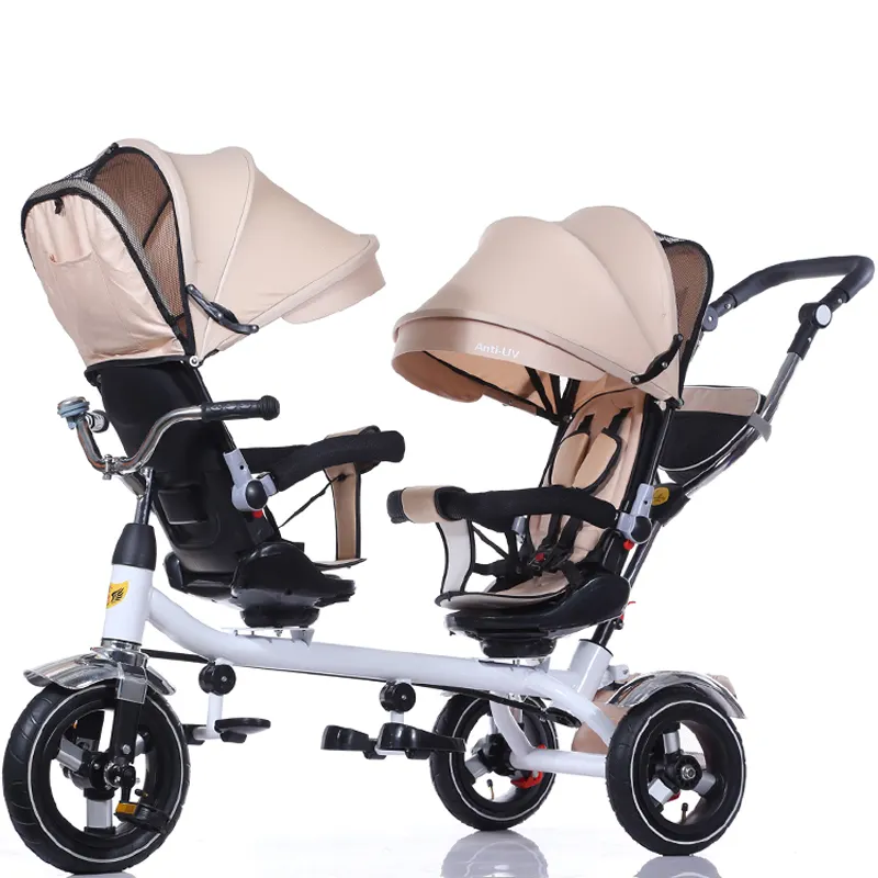 Giá Thấp Và Mới Phổ Biến Xe Đẩy Em Bé 3 Trong 1 Twin Baby Stroller Với Umbrella