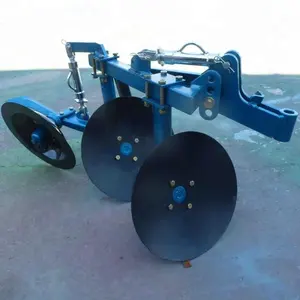 Arado de disco pequeño, 2 arado de disco para tractor de mano, equipo de labranza primaria